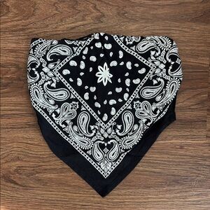 Black and White Bandana Top